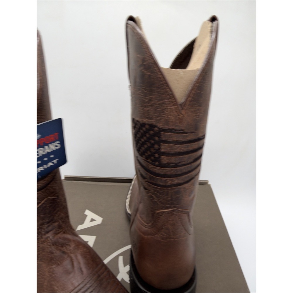 ARIAT CIRCUIT PATRIOT 10029699 Weathered Tan New In Box Cowboy Boots 11D - Picture 2 of 11